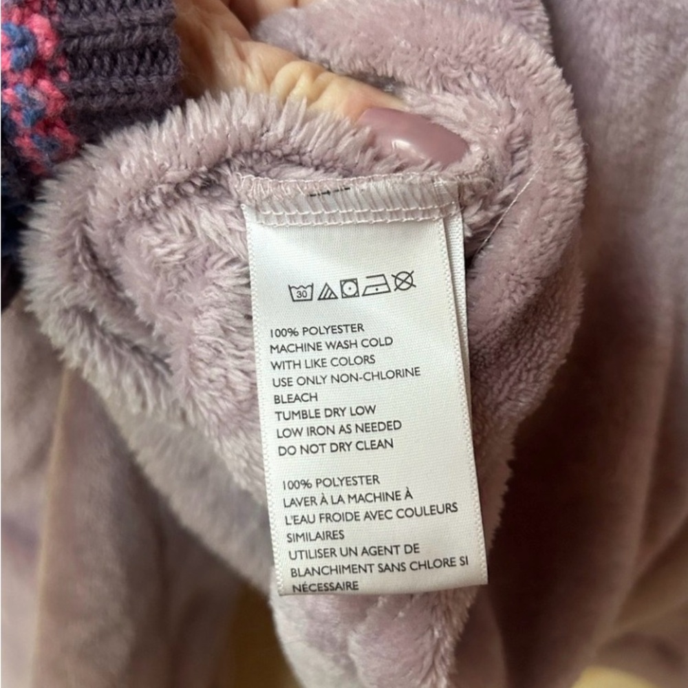 Urban Outfitters Cropped Purple Half-Zip Pullover Size Large EUC Relaxed Fit - Picture 7 of 7